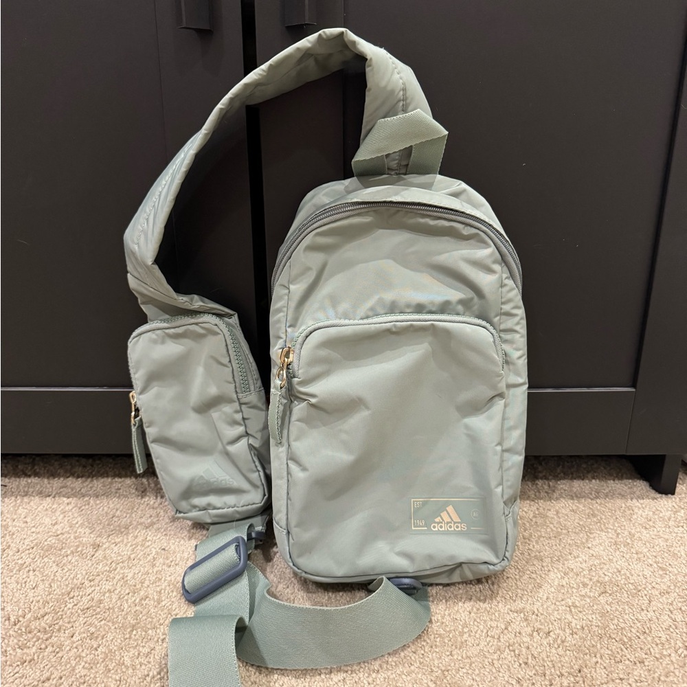Adidas Light Green/Sage Sling Crossbody Bag
